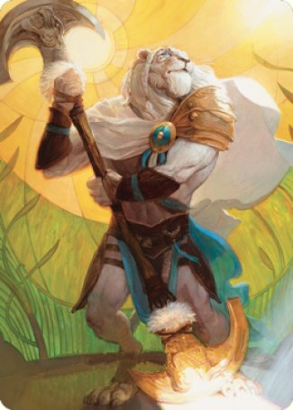 Ajani, Sleeper Agent Art Card [Dominaria United Art Series] | Arkham Games and Comics