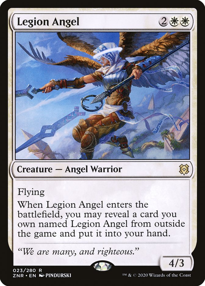 Legion Angel [Zendikar Rising] | Arkham Games and Comics