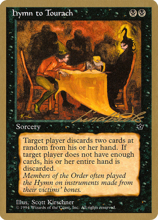 Hymn to Tourach (Table) (Leon Lindback) [Pro Tour Collector Set] | Arkham Games and Comics