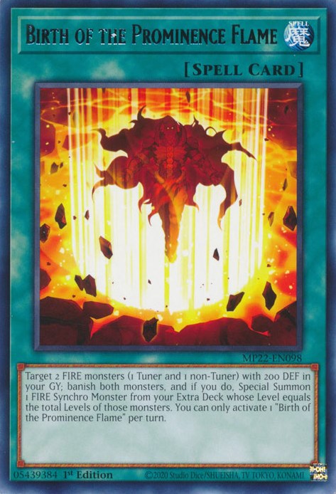 Birth of the Prominence Flame [MP22-EN098] Rare | Arkham Games and Comics