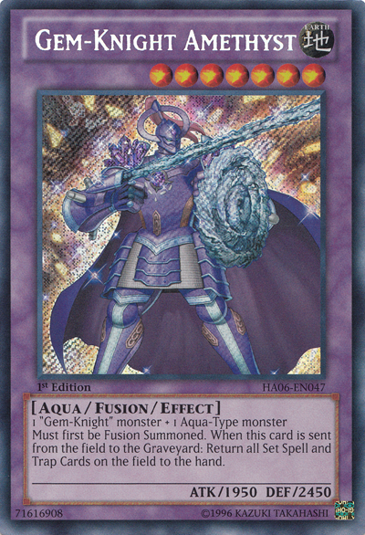 Gem-Knight Amethyst [HA06-EN047] Secret Rare | Arkham Games and Comics