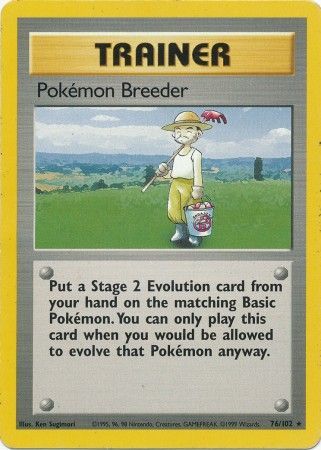 Pokemon Breeder (76/102) [Base Set Unlimited] | Arkham Games and Comics