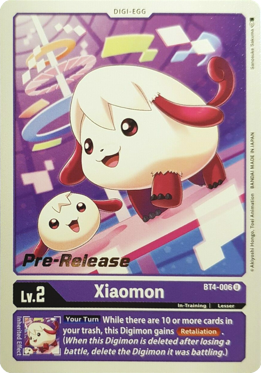 Xiaomon [BT4-006] [Great Legend Pre-Release Promos] | Arkham Games and Comics