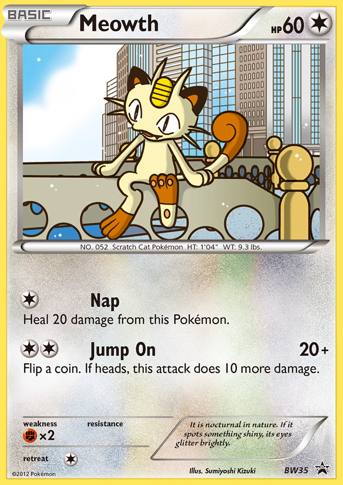 Meowth (BW35) [Black & White: Black Star Promos] | Arkham Games and Comics