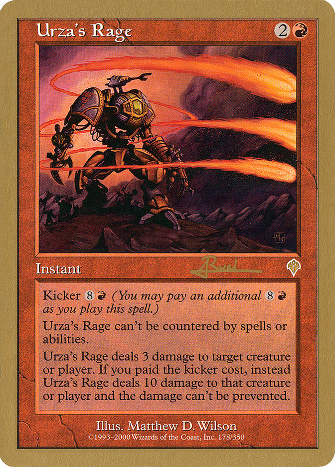 Urza's Rage (Antoine Ruel) [World Championship Decks 2001] | Arkham Games and Comics