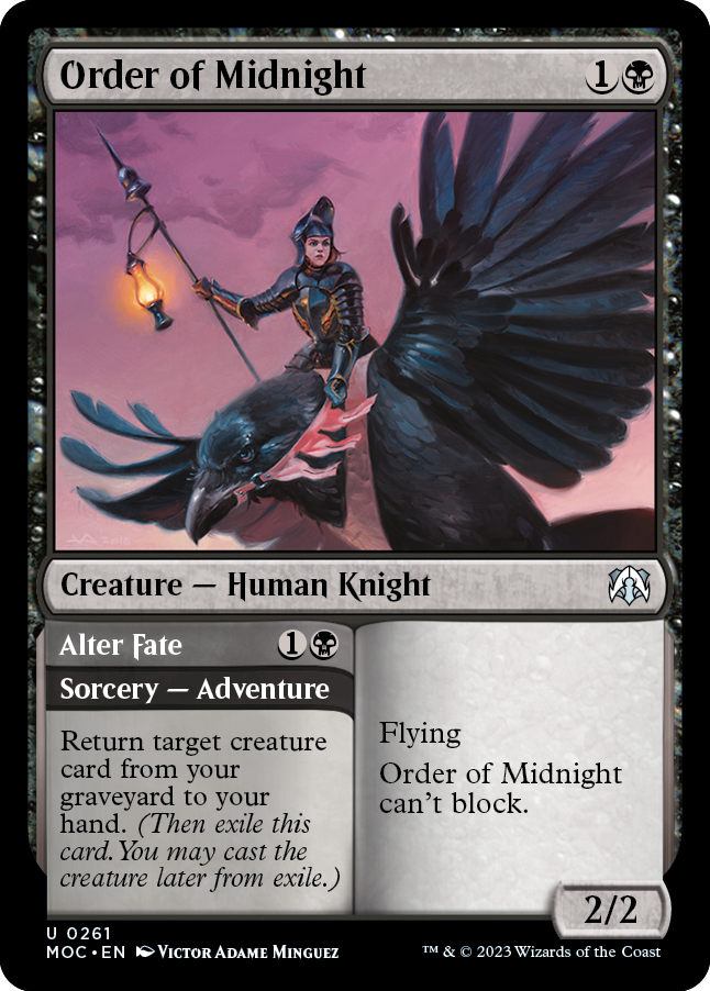 Order of Midnight // Alter Fate [March of the Machine Commander] | Arkham Games and Comics