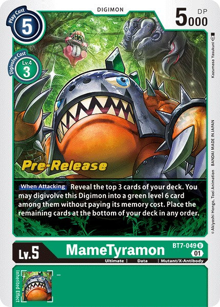 MameTyramon [BT7-049] [Next Adventure Pre-Release Cards] | Arkham Games and Comics