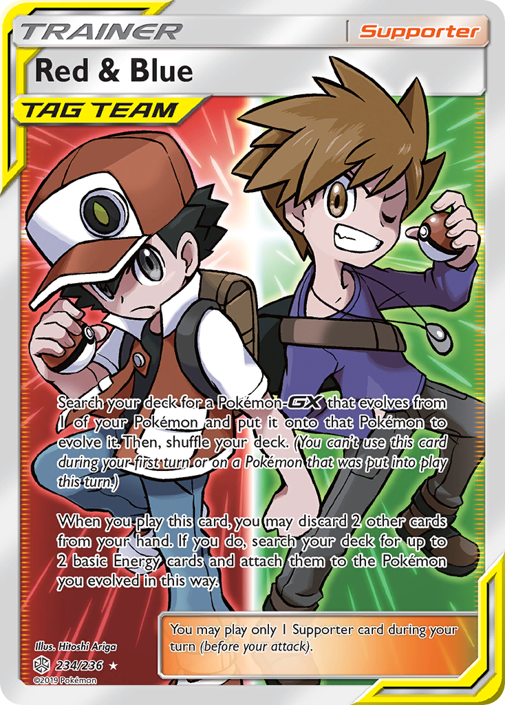 Red & Blue (234/236) [Sun & Moon: Cosmic Eclipse] | Arkham Games and Comics