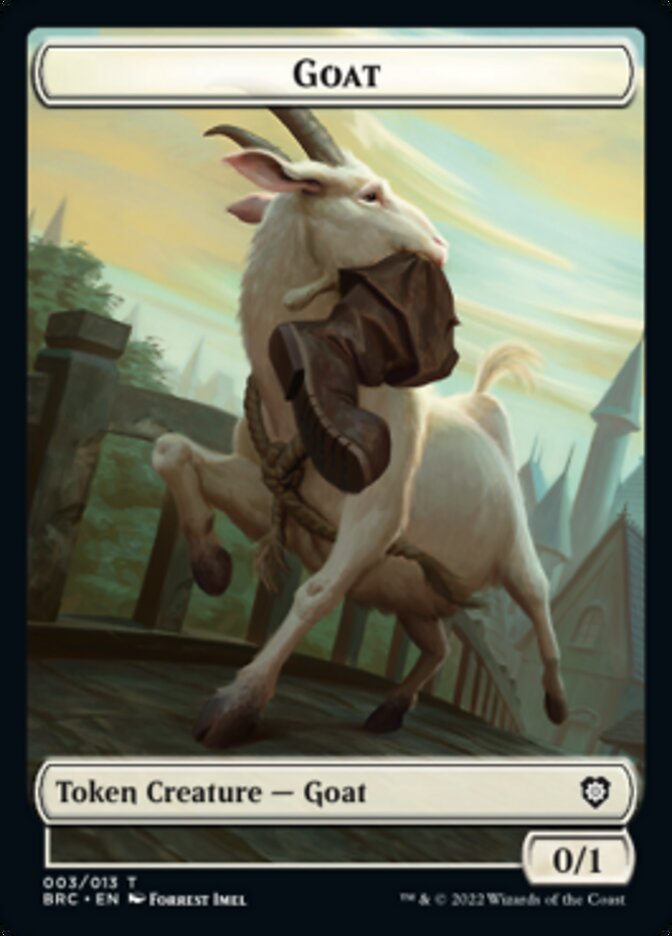 Construct (008) // Goat Double-Sided Token [The Brothers' War Commander Tokens] | Arkham Games and Comics