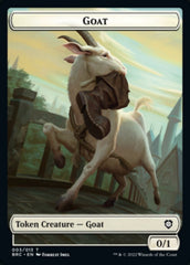 Construct (008) // Goat Double-Sided Token [The Brothers' War Commander Tokens] | Arkham Games and Comics