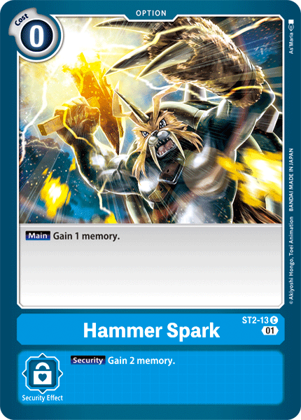 Hammer Spark [ST2-13] (Alternative Art) [Starter Deck: Ulforce Veedramon] | Arkham Games and Comics