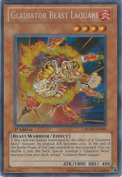 Gladiator Beast Laquari [RYMP-EN096] Secret Rare | Arkham Games and Comics