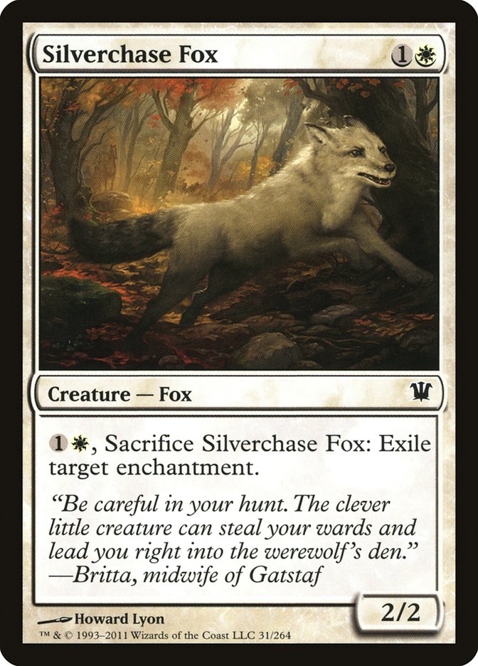 Silverchase Fox [Innistrad] | Arkham Games and Comics