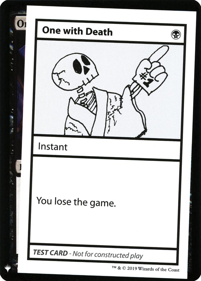 One With Death [Mystery Booster Playtest Cards] | Arkham Games and Comics