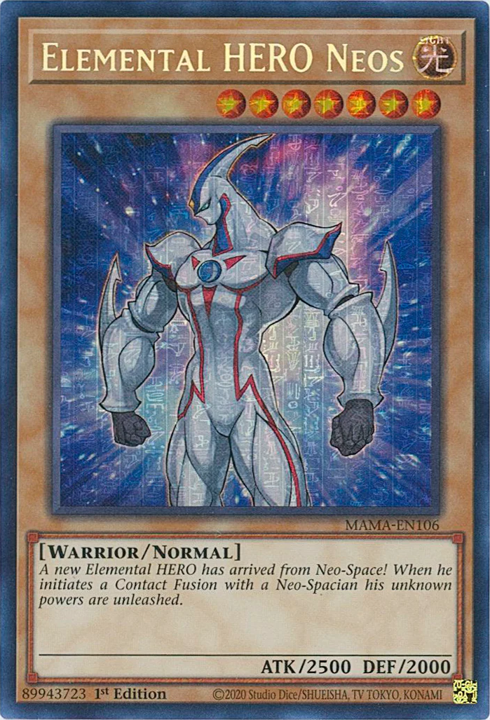 Elemental HERO Neos [MAMA-EN106] Ultra Pharaoh's Rare | Arkham Games and Comics