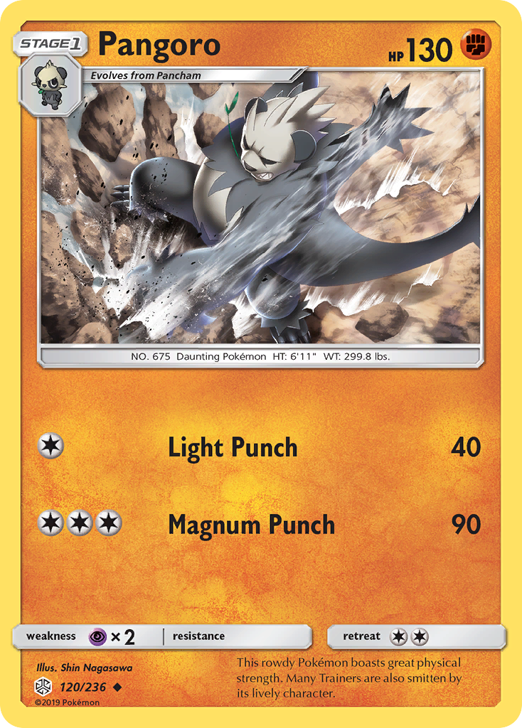 Pangoro (120/236) [Sun & Moon: Cosmic Eclipse] | Arkham Games and Comics