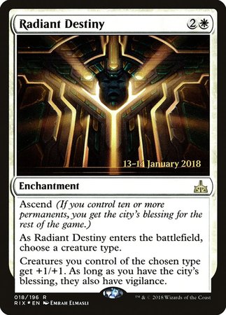 Radiant Destiny [Rivals of Ixalan Promos] | Arkham Games and Comics