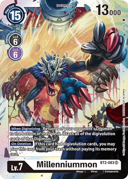 Millenniummon [BT2-083] [Release Special Booster Ver.1.0] | Arkham Games and Comics