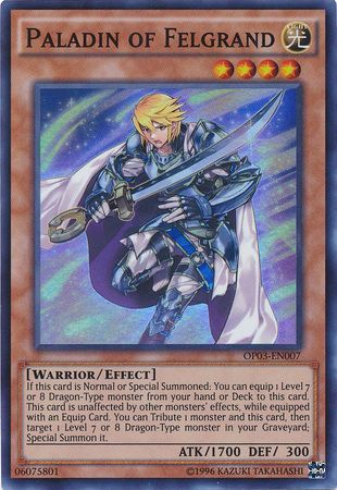 Paladin of Felgrand [OP03-EN007] Super Rare | Arkham Games and Comics