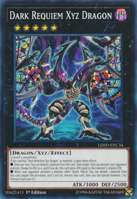 Dark Requiem Xyz Dragon [LEHD-ENC34] Common | Arkham Games and Comics