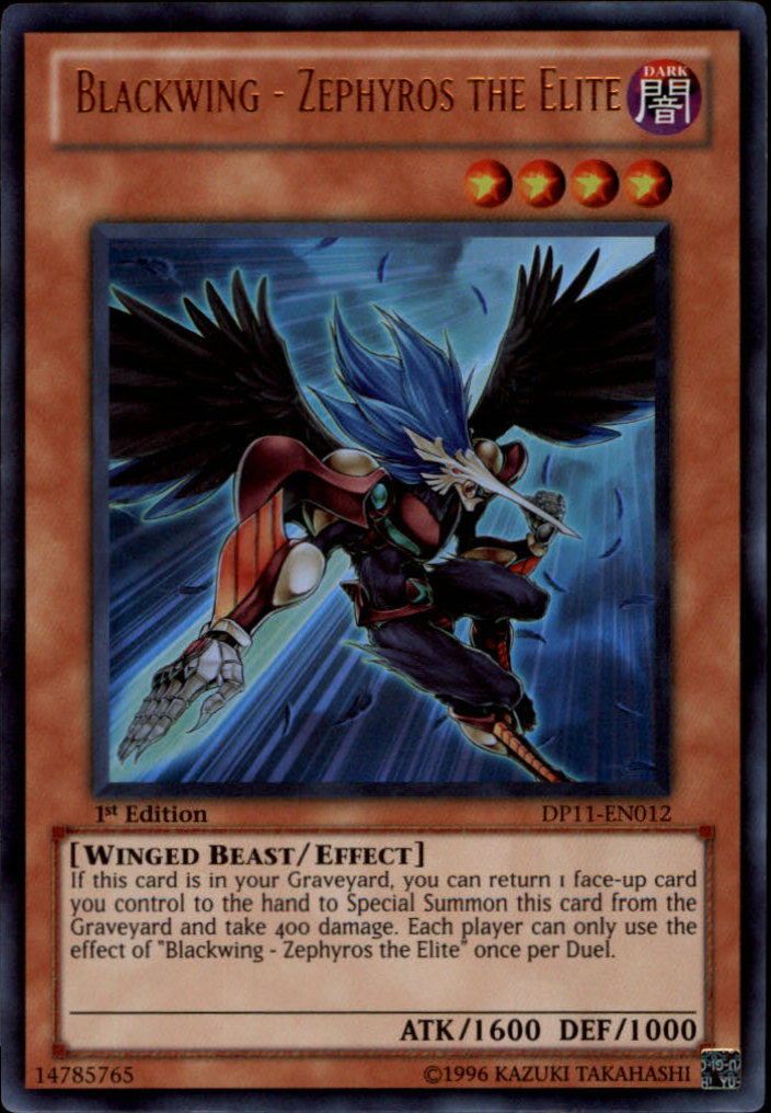 Blackwing - Zephyros the Elite [DP11-EN012] Ultra Rare | Arkham Games and Comics