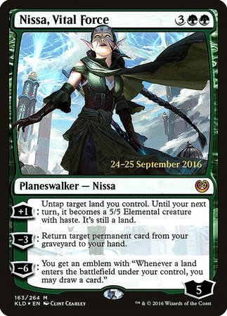 Nissa, Vital Force [Kaladesh Promos] | Arkham Games and Comics