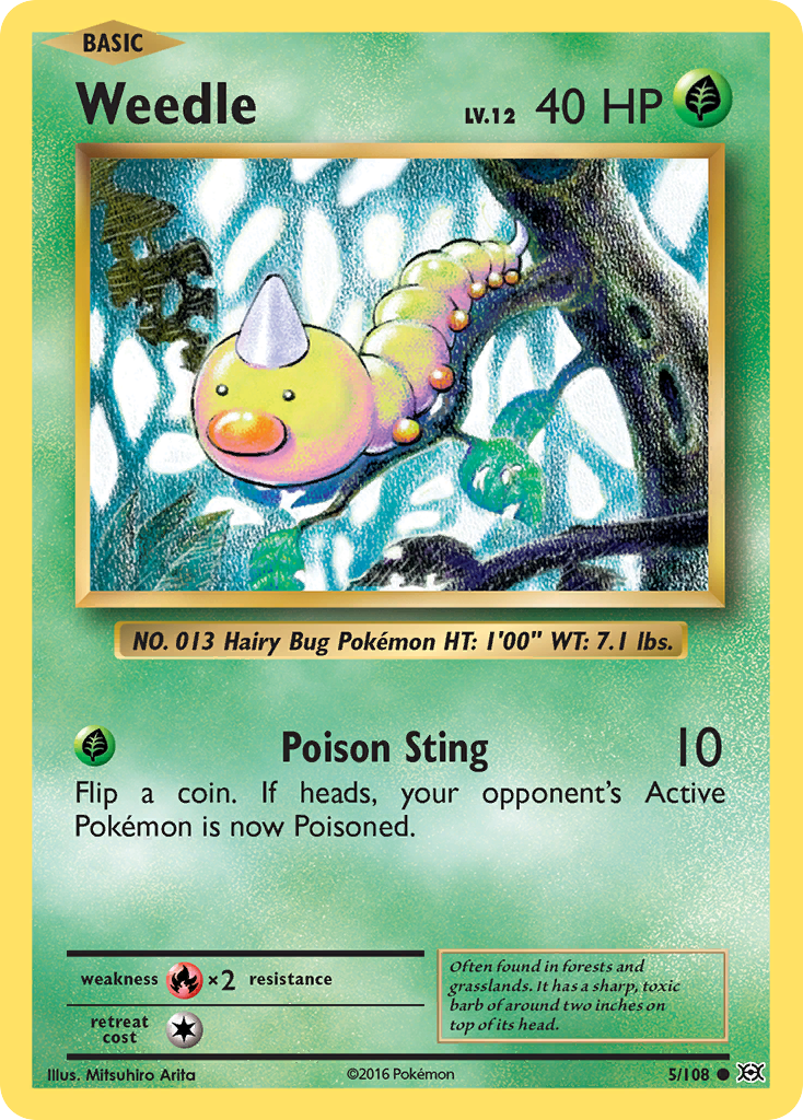 Weedle (5/108) [XY: Evolutions] | Arkham Games and Comics