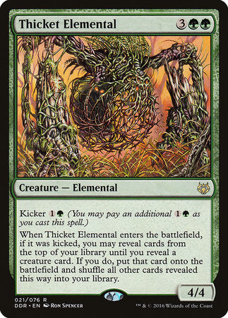 Thicket Elemental [Duel Decks: Nissa vs. Ob Nixilis] | Arkham Games and Comics