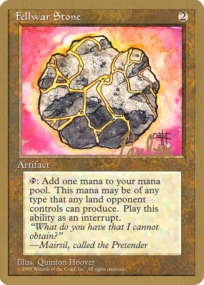 Fellwar Stone (Preston Poulter) [Pro Tour Collector Set] | Arkham Games and Comics
