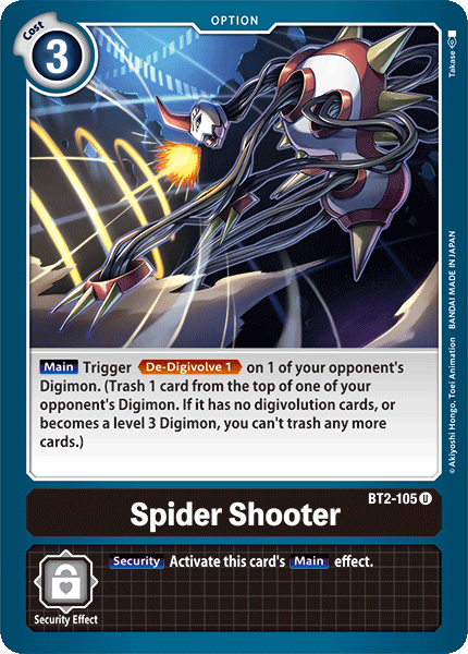 Spider Shooter [BT2-105] [Release Special Booster Ver.1.0] | Arkham Games and Comics