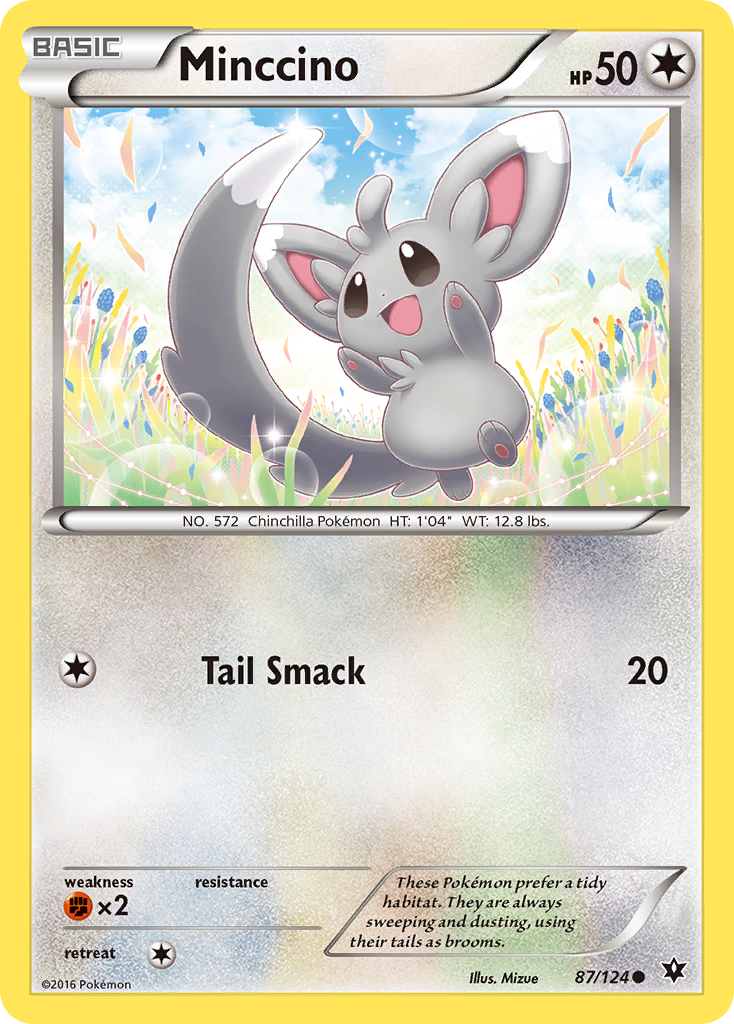 Minccino (87/124) [XY: Fates Collide] | Arkham Games and Comics