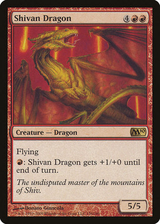 Shivan Dragon [Magic 2010] | Arkham Games and Comics