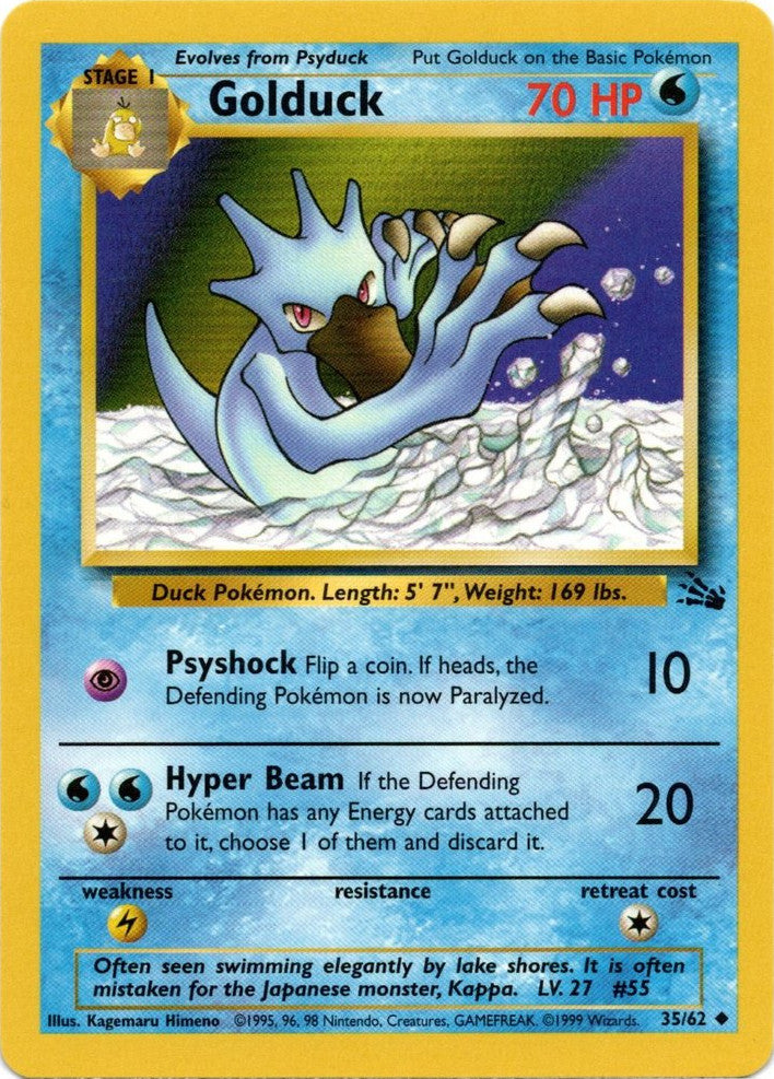 Golduck (35/62) [Fossil Unlimited] | Arkham Games and Comics