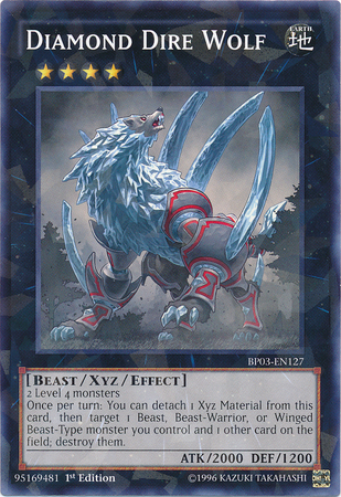 Diamond Dire Wolf [BP03-EN127] Shatterfoil Rare | Arkham Games and Comics