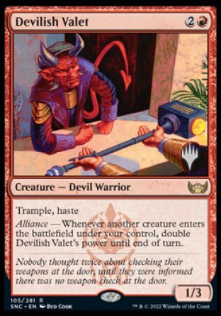 Devilish Valet (Promo Pack) [Streets of New Capenna Promos] | Arkham Games and Comics