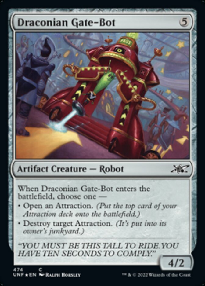 Draconian Gate-Bot (Galaxy Foil) [Unfinity] | Arkham Games and Comics