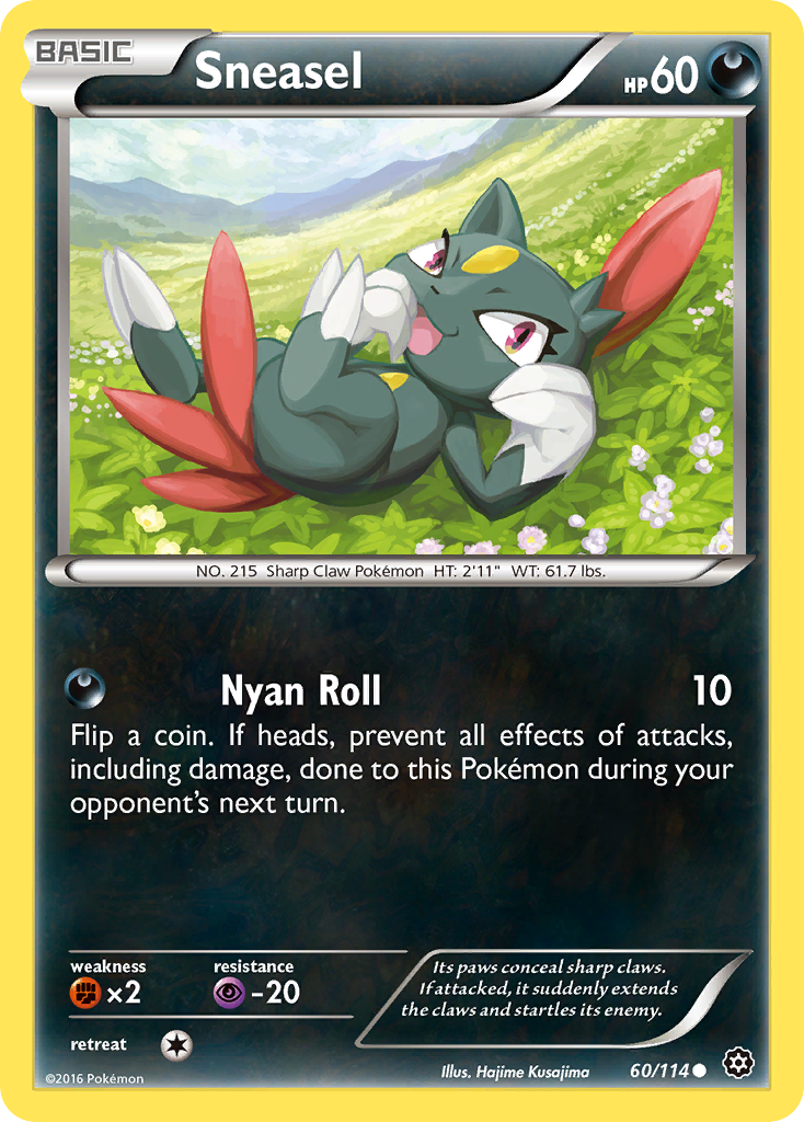 Sneasel (60/114) [XY: Steam Siege] | Arkham Games and Comics