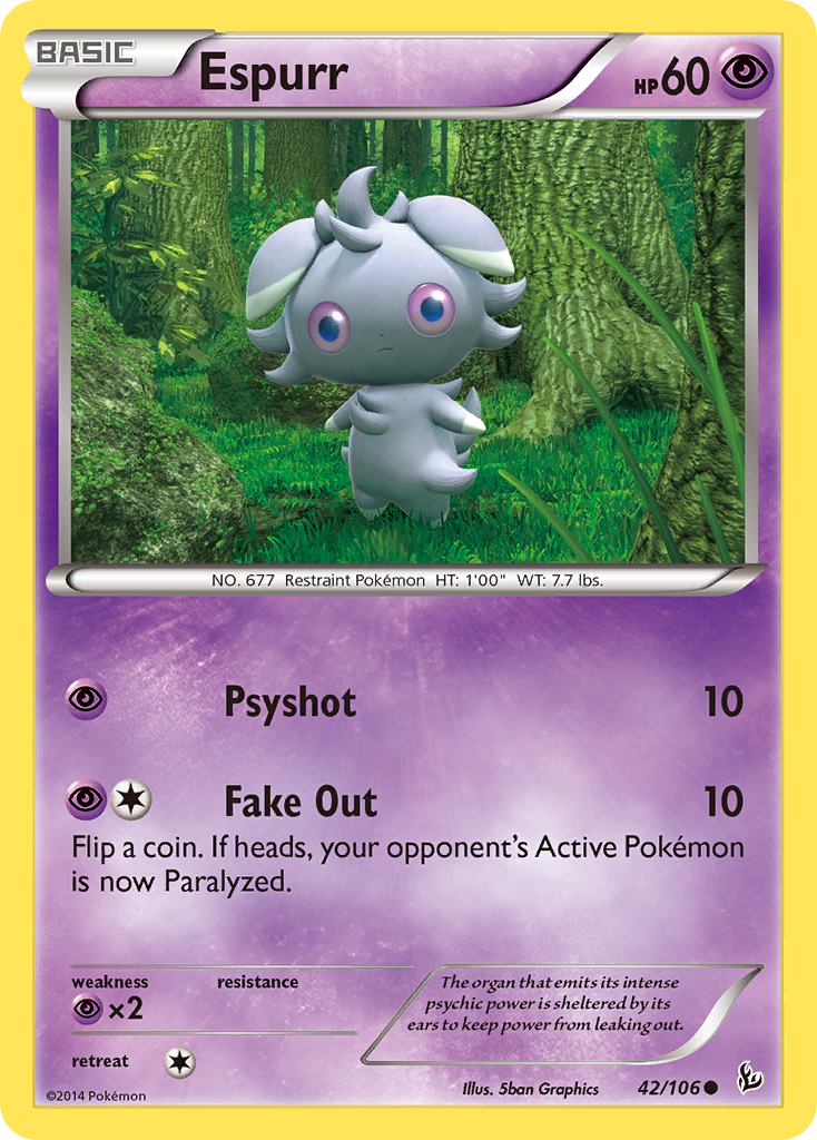 Espurr (42/106) [XY: Flashfire] | Arkham Games and Comics