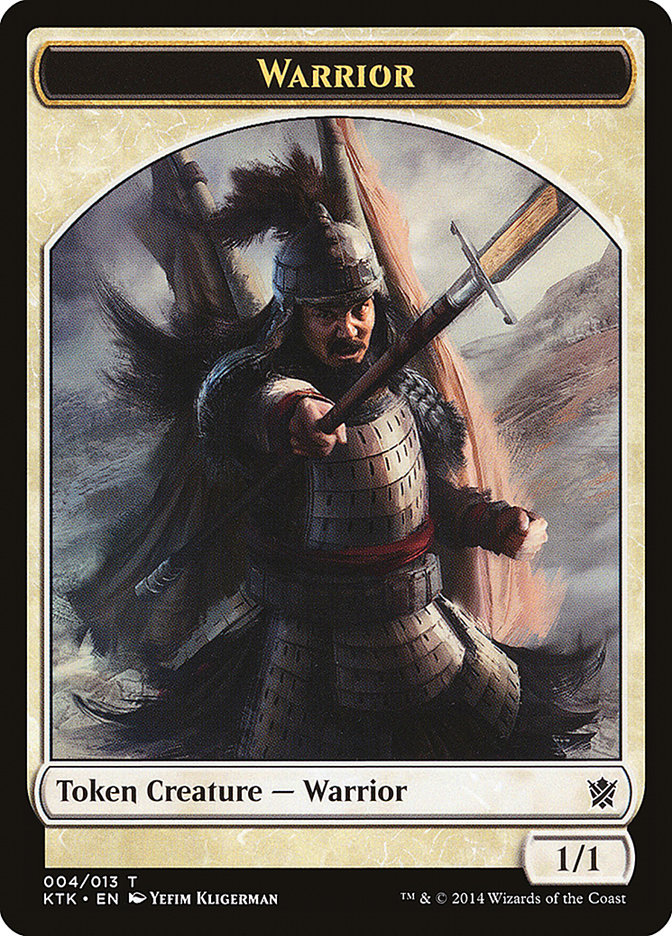 Warrior (004/013) [Khans of Tarkir Tokens] | Arkham Games and Comics