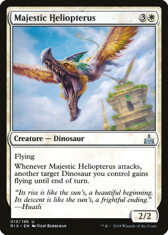 Majestic Heliopterus [Rivals of Ixalan] | Arkham Games and Comics
