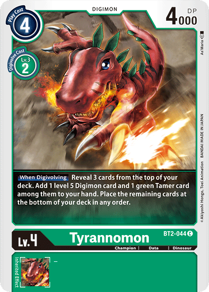 Tyrannomon [BT2-044] [Release Special Booster Ver.1.0] | Arkham Games and Comics