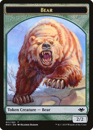 Bear Token (011) [Modern Horizons Tokens] | Arkham Games and Comics