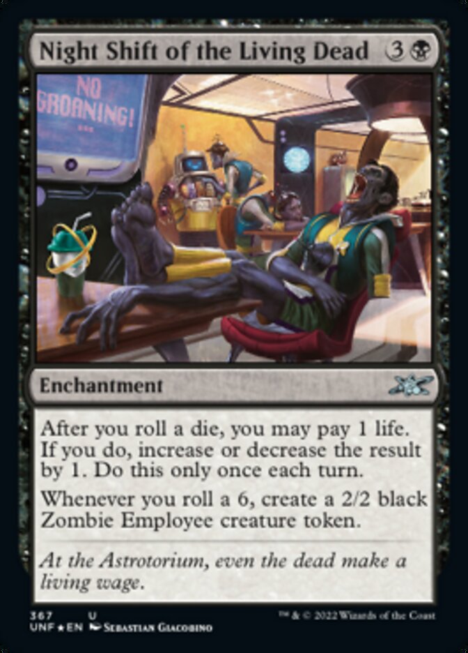 Night Shift of the Living Dead (Galaxy Foil) [Unfinity] | Arkham Games and Comics