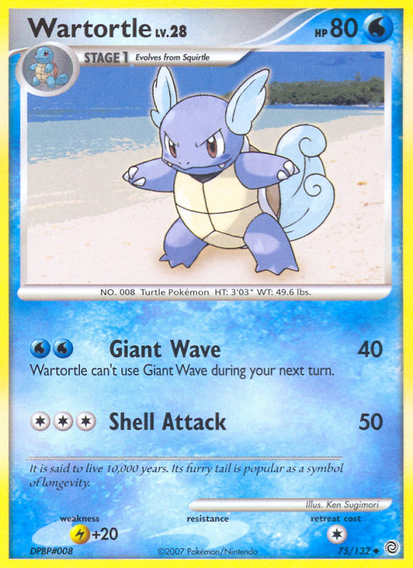 Wartortle (75/132) [Diamond & Pearl: Secret Wonders] | Arkham Games and Comics