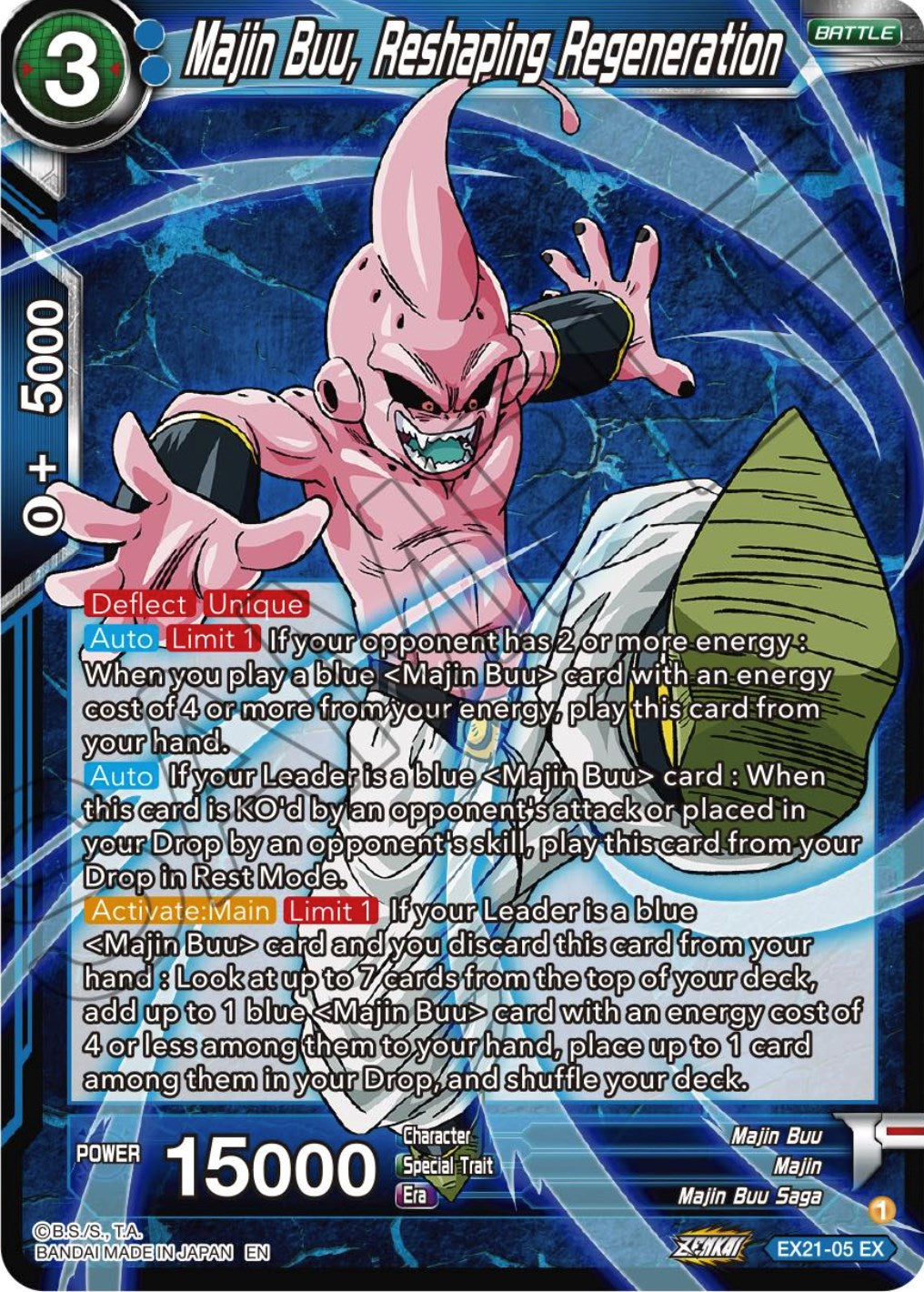 Majin Buu, Reshaping Regeneration (EX21-05) [5th Anniversary Set] | Arkham Games and Comics