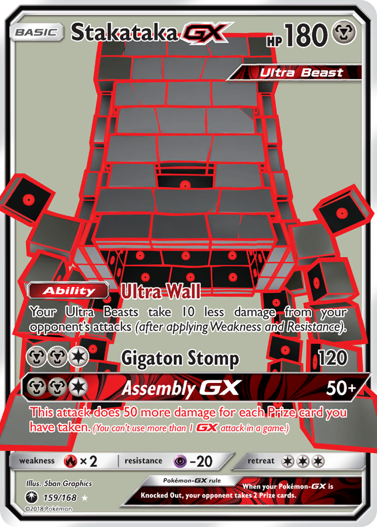 Stakataka GX (159/168) [Sun & Moon: Celestial Storm] | Arkham Games and Comics