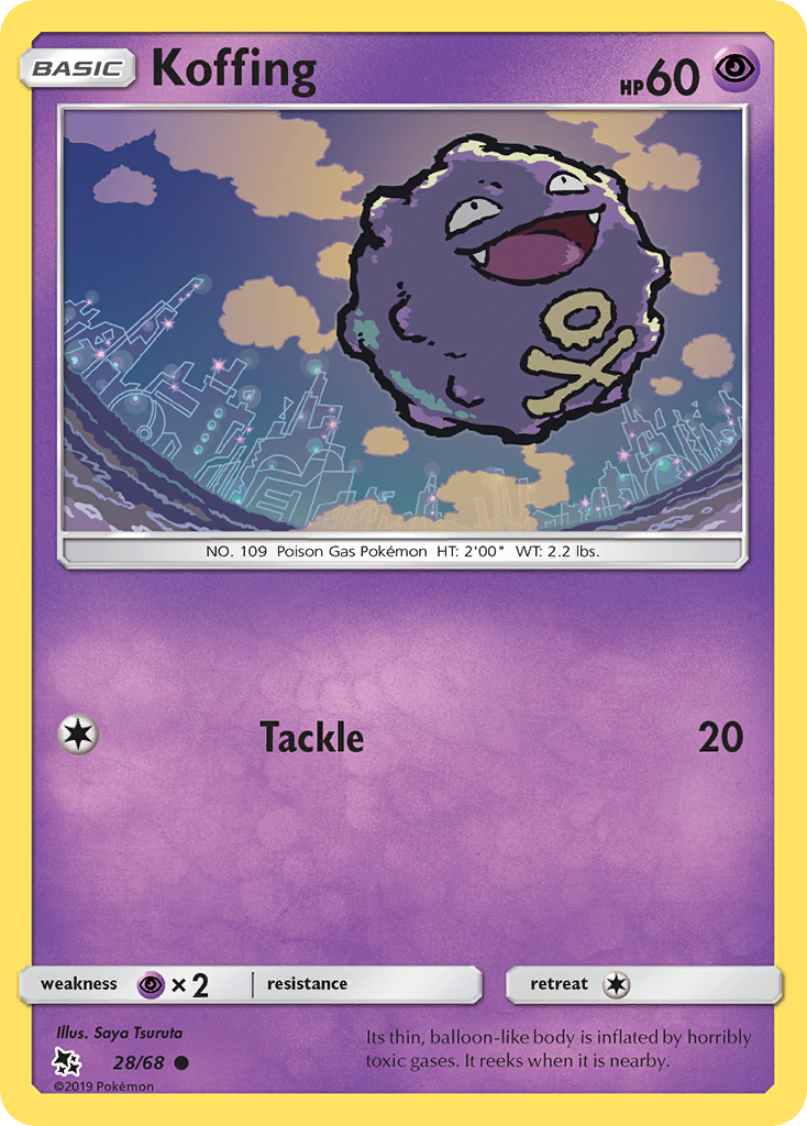 Koffing (28/68) [Sun & Moon: Hidden Fates] | Arkham Games and Comics