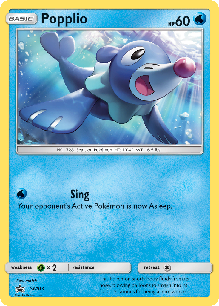 Popplio (SM03) [Sun & Moon: Black Star Promos] | Arkham Games and Comics