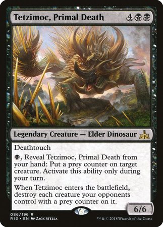 Tetzimoc, Primal Death [Rivals of Ixalan] | Arkham Games and Comics