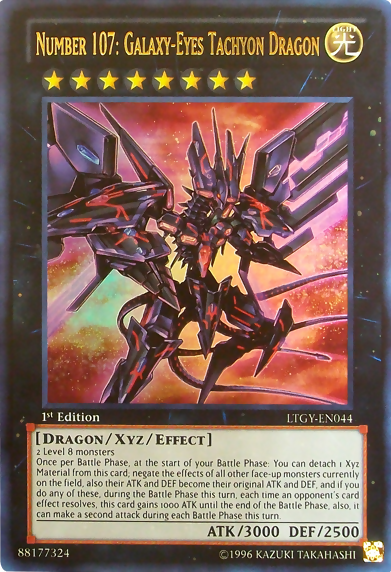 Number 107: Galaxy-Eyes Tachyon Dragon [LTGY-EN044] Ultra Rare | Arkham Games and Comics